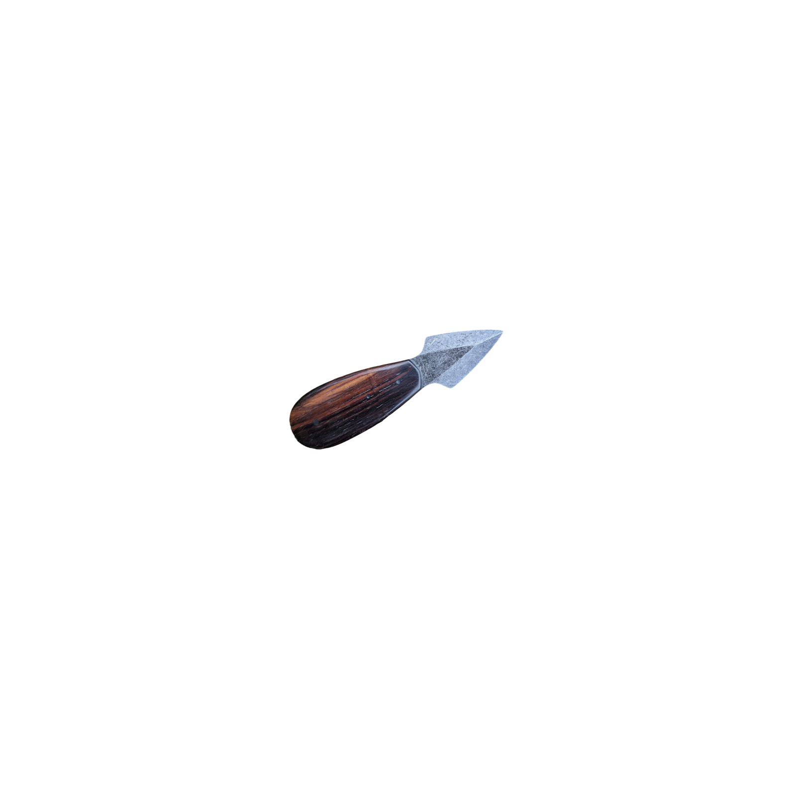 Couteau de cuisine Lance à huîtres Atelier sous l'éclipse 80CRV2 bois de fer acid stonewash