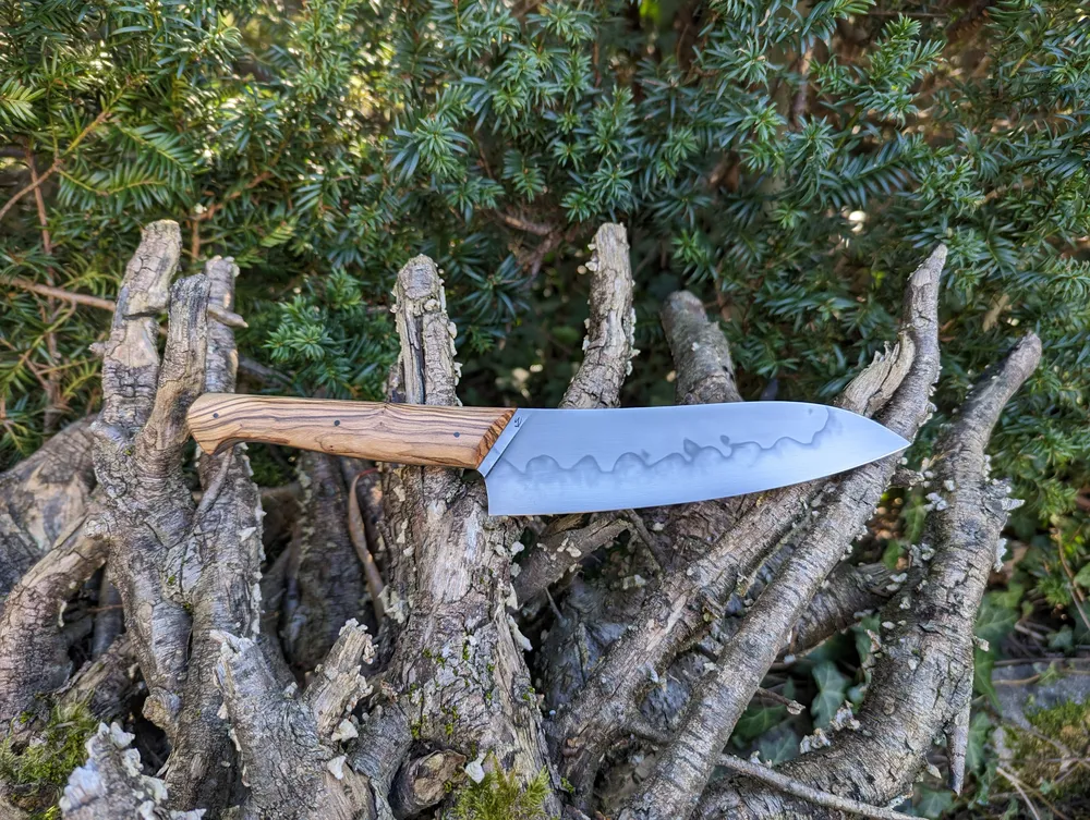 Couteau artisanal Grand Bonap avec hamon complet – Atelier sous l’éclipse