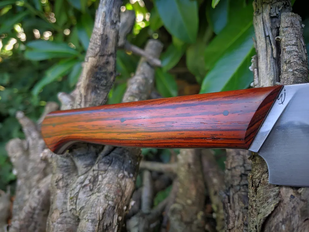 Trancheur artisanal manche cocobolo – Atelier sous l’éclipse