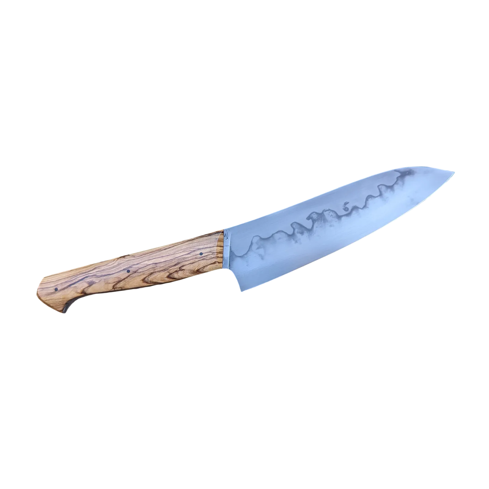 Couteau de cuisine Grand Bon'ap Atelier sous l'éclipse C125U hamon bois d'olivier