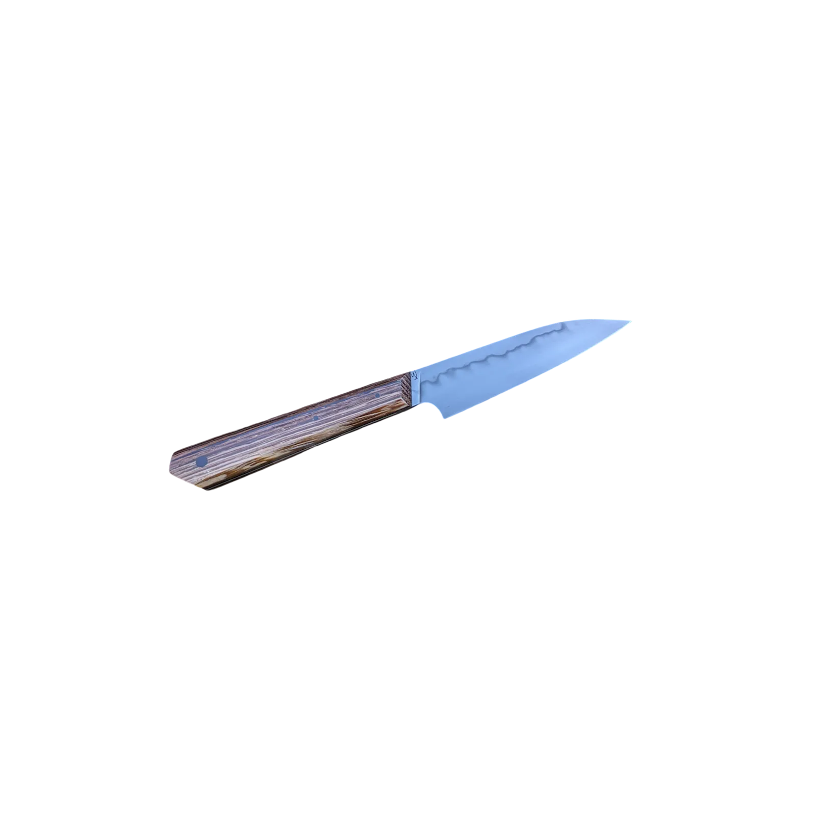 Couteau de cuisine Petty Atelier sous l'éclipse C125U hamon bois naturel